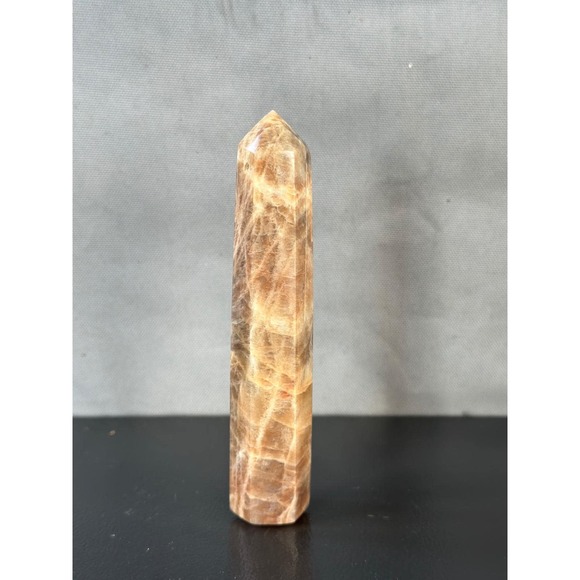 Peach Moonstone Polished Tower 5" - Picture 1 of 7